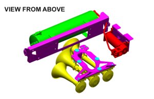 Ford F-350 Onboard Air System - Spare Tire Location - Kleinn Air Horns - Model 230 Triple Train Horns - `17-`22